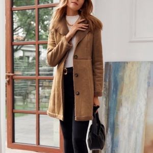 NWT shearling coat